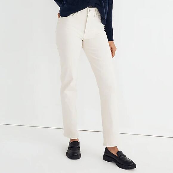 Madewell The Perfect Vintage Straight Vintage Canvas Wash Jeans Size 32 - Picture 10 of 12